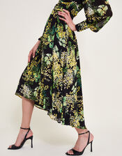 Valeria Print Dress, Black (BLACK), large