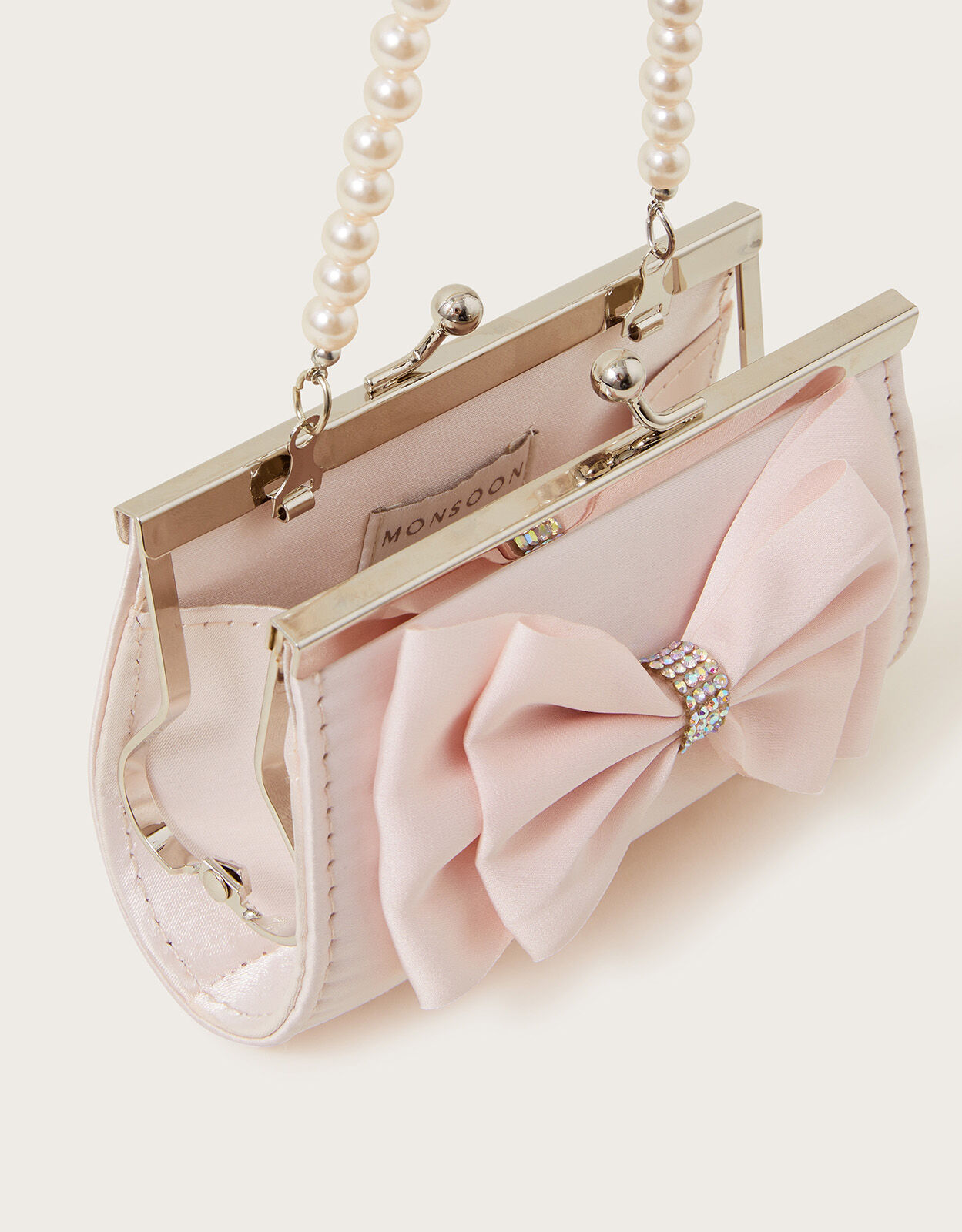 Pink bag with bow sales