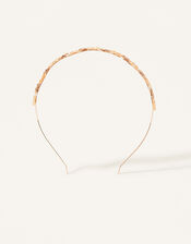 Wavey Gem Flower Headband, , large