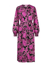 Fabienne Chapot Floral Midi Shirt Dress, Purple (RASPBERRY), large