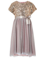 Truth Sequin Sparkle Dress, Pink (DUSKY PINK), large