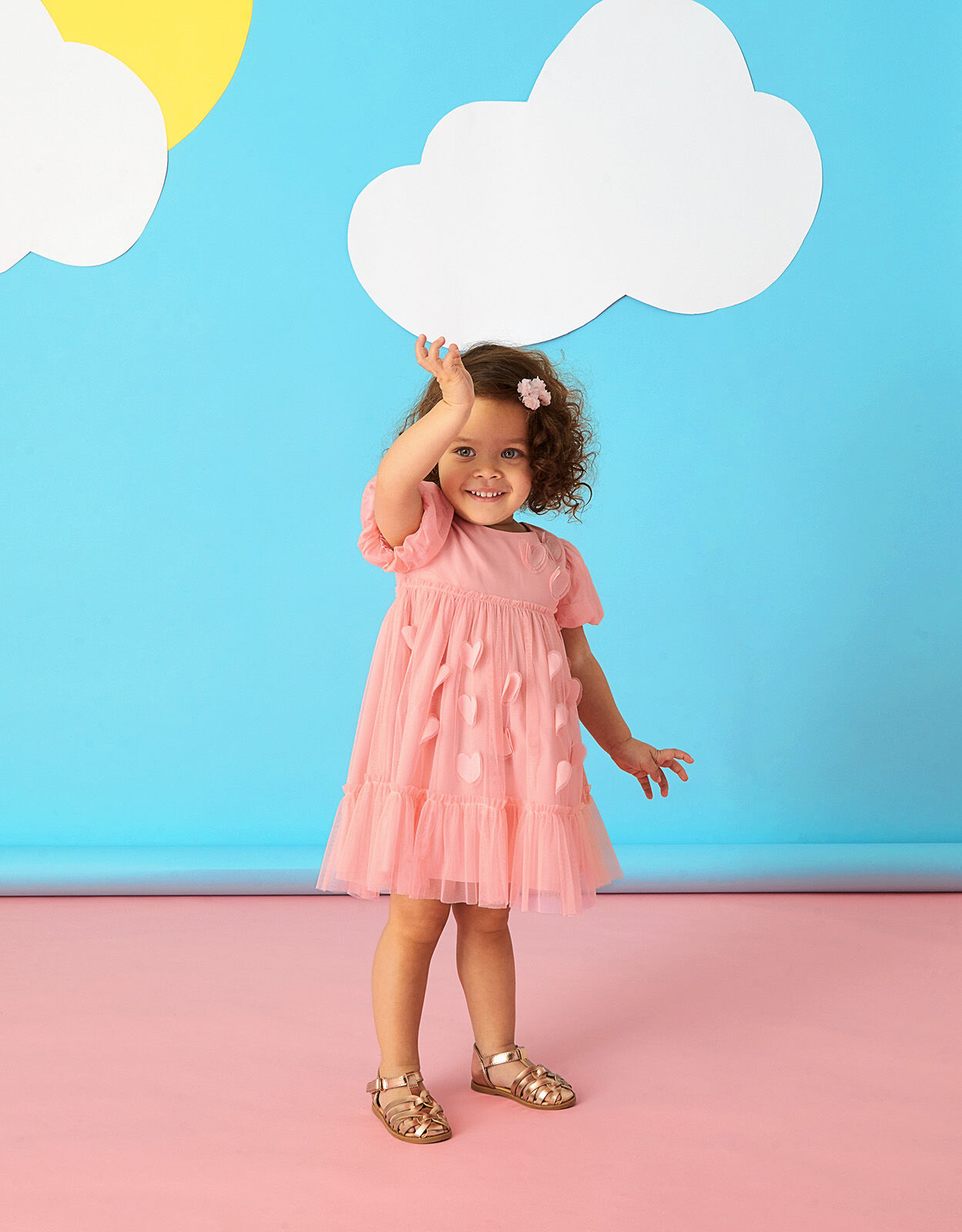 uhr heart mom dress pink ハート　ピンク 3-4y Baby And Toddler Girls Mix And Match Valentine's Day Heart