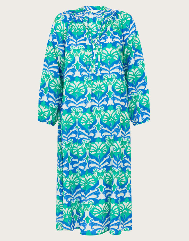Leona Midi Dress, Green (GREEN), large
