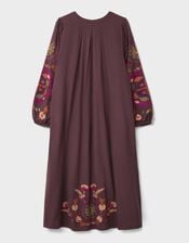 East Preeti Sleeveless Printed Midi Dress, Red (BERRY), large