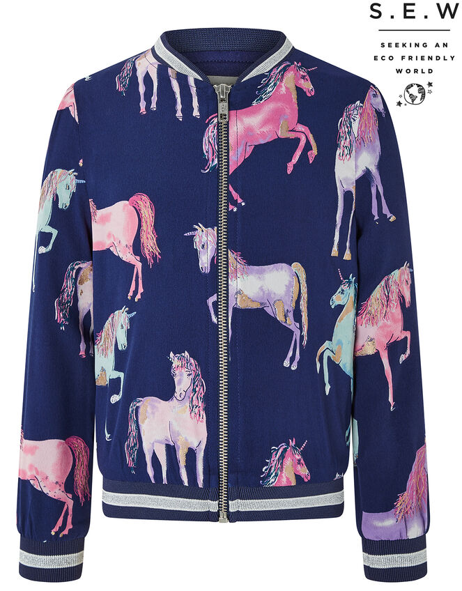 Effe Unicorn Bomber in Recycled Polyester, , large