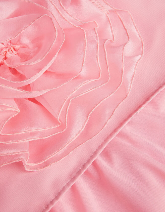 3D Flower Crop Top and Skirt Prom Set, Pink (PALE PINK), large