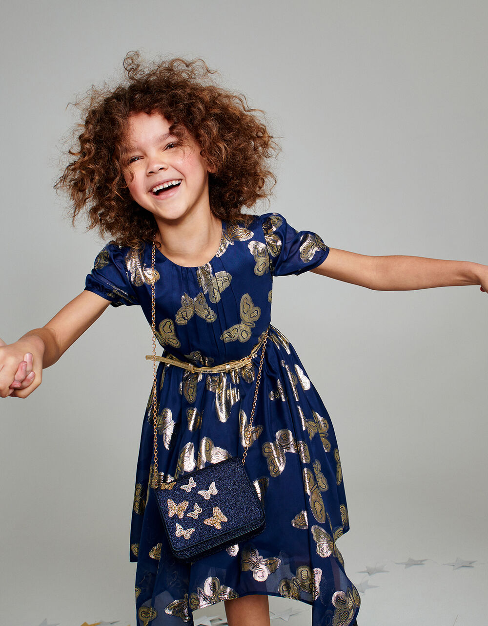 Children Girls 3-12yrs | Rosalie Butterfly Dress Blue - XP22226