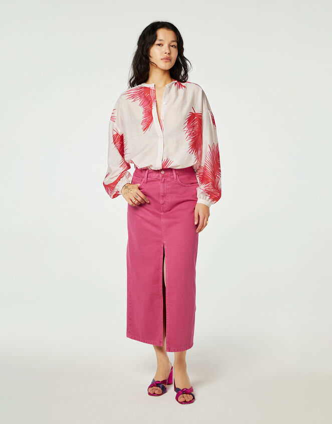 Fabienne Chapot Leaf Print Blouse, Multi (MULTI), large