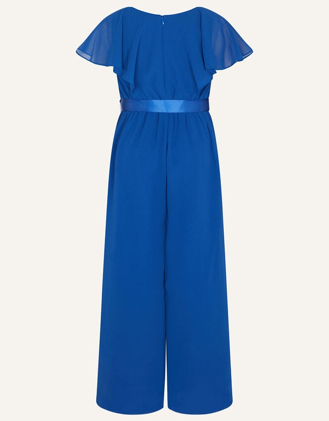 Bonita Flutter Sleeve Jumpsuit Blue