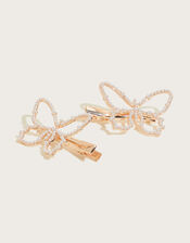 Pearly Butterfly Hair Clip Twinset, , large