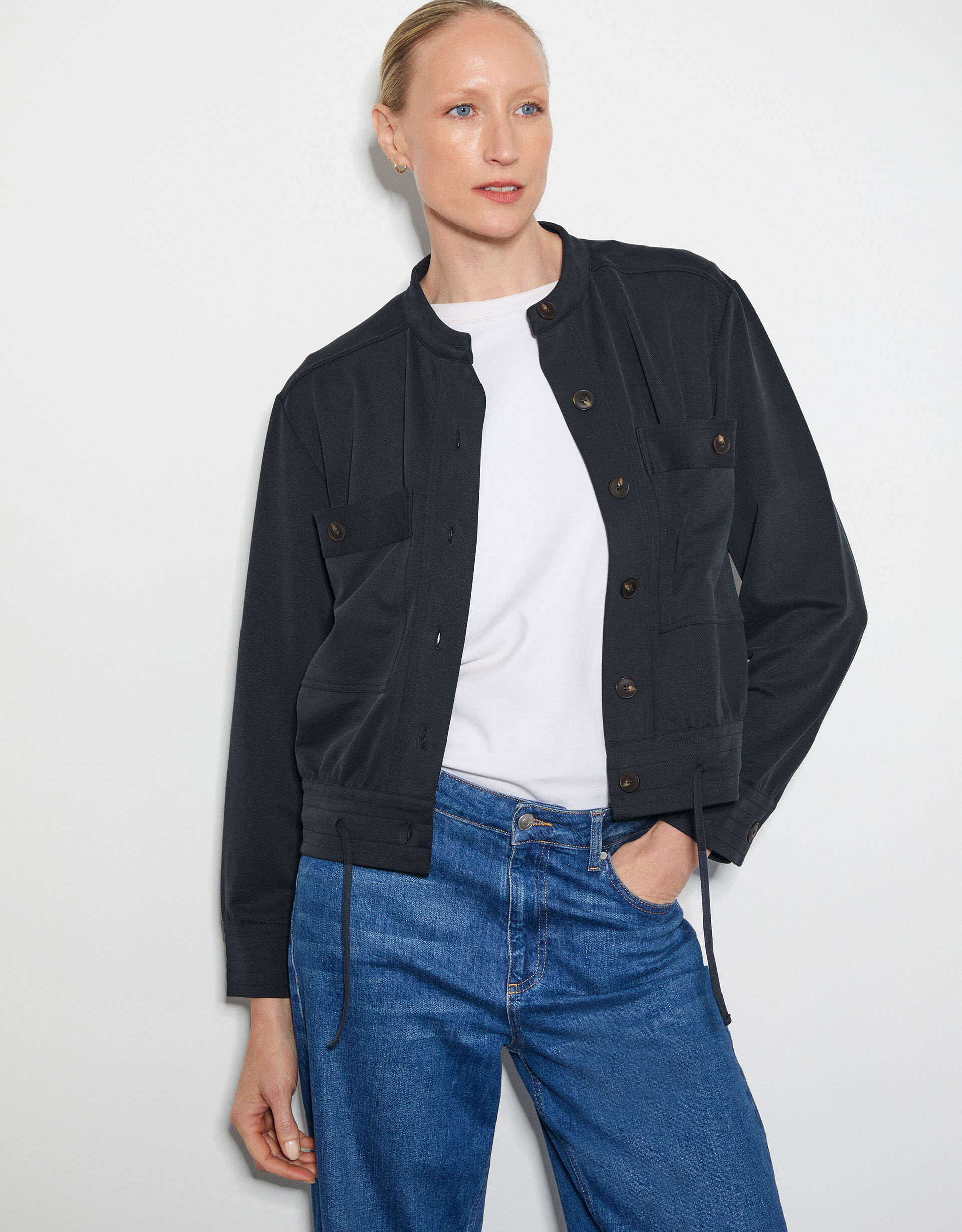 【ULIKA SANCTUS】Wingbone pintuck bomber jacket 送料込 Embroidered Jacket - Honolulu Yokosuka Japanese Streetstyle