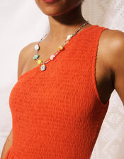 FRNCH Liberatore One Shoulder Maxi Dress, Red (RED), large