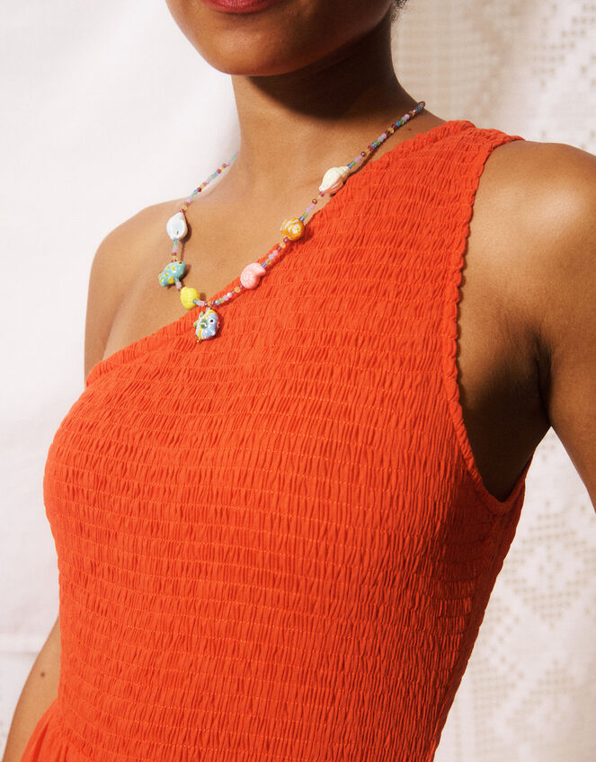 FRNCH Liberatore One Shoulder Maxi Dress, Red (RED), large