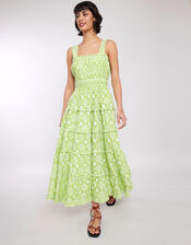 East Esther Tiered Dress, Green (GREEN), large