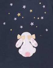 Baby Bunny Jersey Set, Blue (NAVY), large