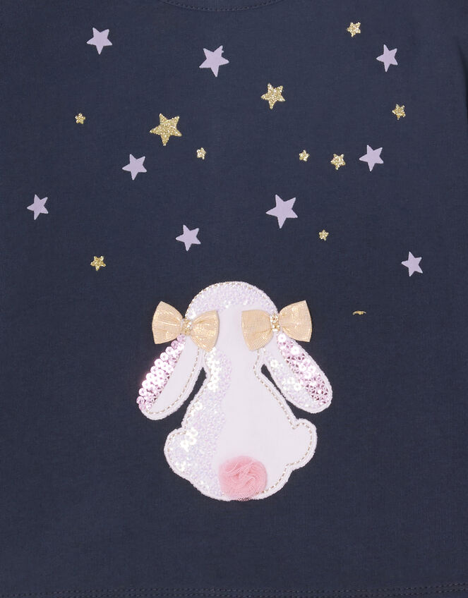 Baby Bunny Jersey Set, Blue (NAVY), large