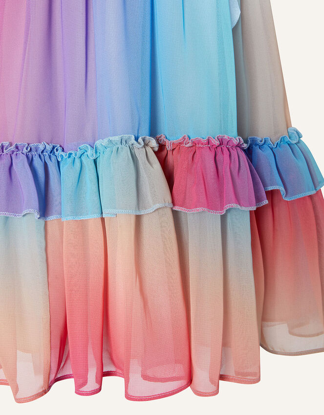 Rainbow Ombre Pleated Dress, Multi (MULTI), large
