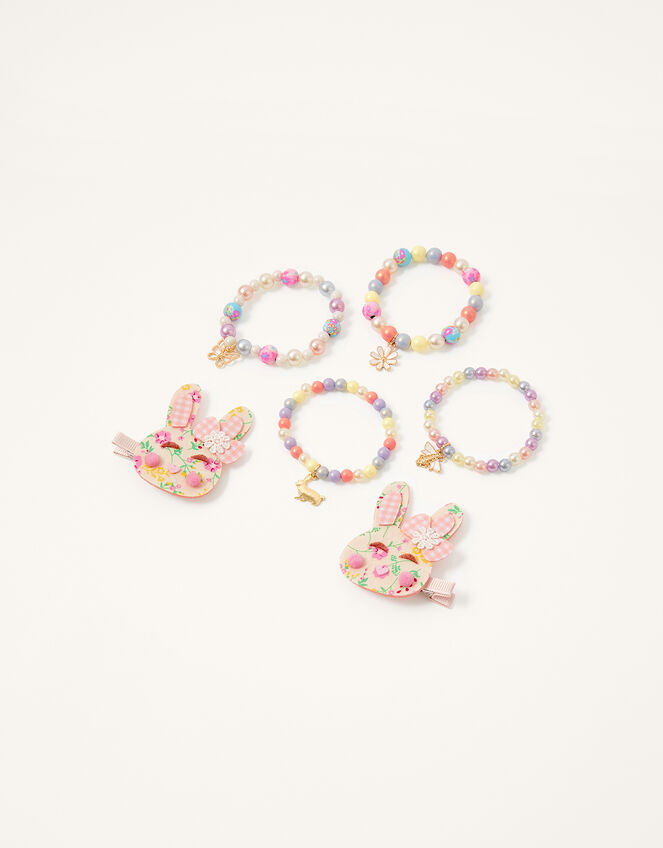 Bunny Clip and Bracelet Set, , large