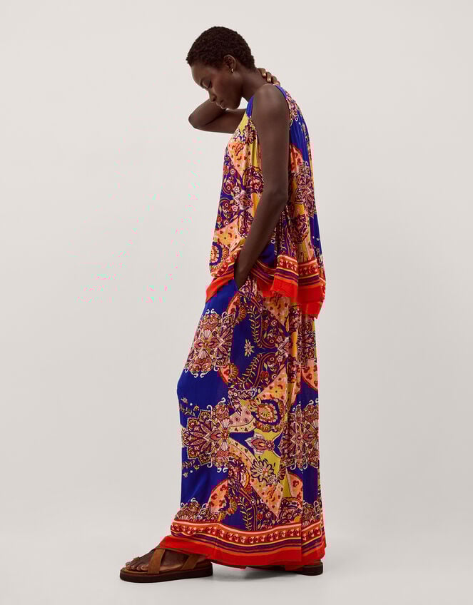 Padma Printed Palazzo Trousers, Blue (COBALT), large