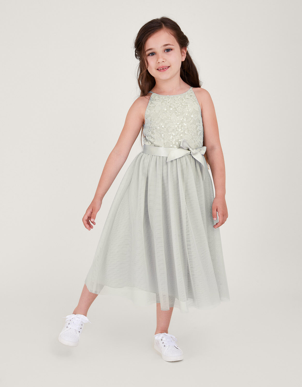Lacey Sequin Truth Maxi Dress Green Girls Dresses Monsoon UK
