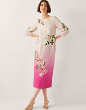 Felicity Ombre Midi Dress, Pink (PINK), large