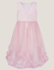 Josie 3D Rosette Dress, Pink (PINK), large