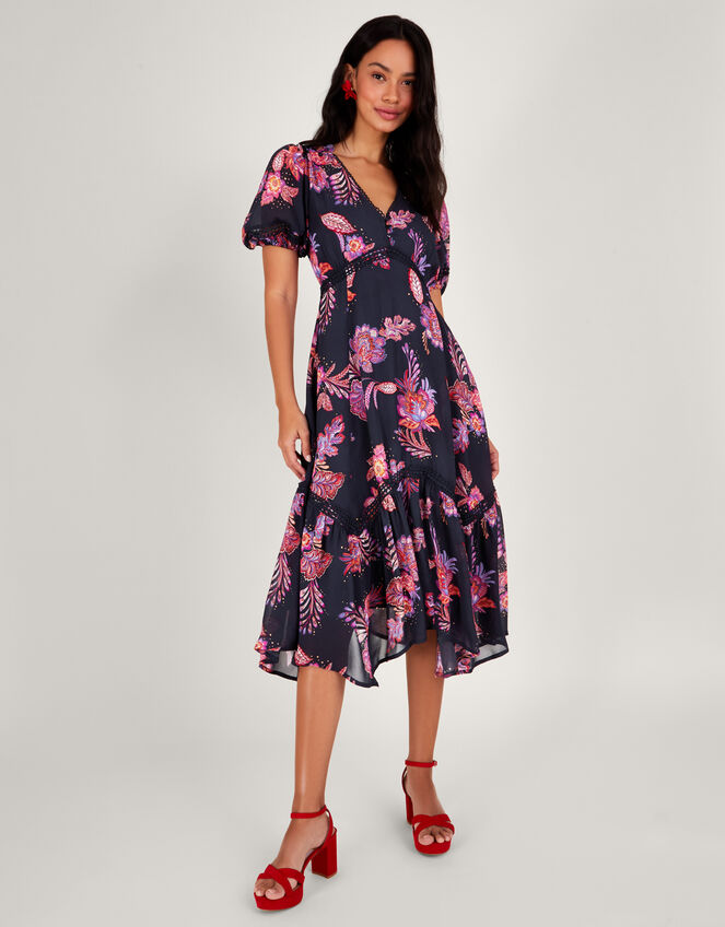 Finn Hanky Hem Dress, Blue (NAVY), large