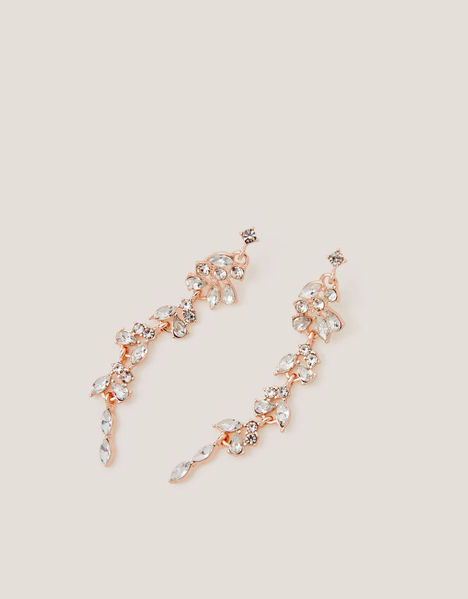 Diamant&eacute; Gemstone Drop Earrings, , large