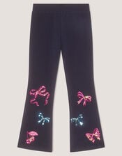 Mon Cheri Kick Flare Leggings, Blue (NAVY), large