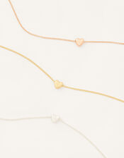 Trio of Hearts Prom Necklace Set, , large