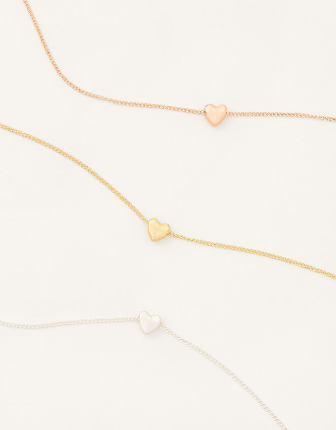 Trio of Hearts Prom Necklace Set, , large