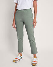 Safaia 7/8 Denim Jeans, Green (KHAKI), large