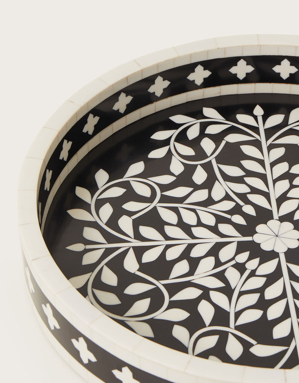 Floral Tiled Round Tray Decorative Plates & Trays Monsoon UK.