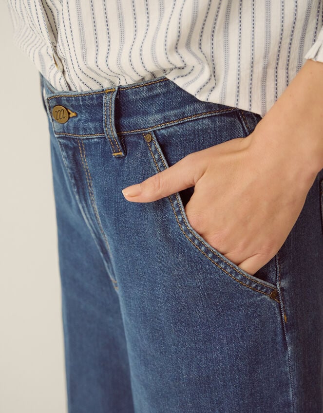 Jojo Wide Leg Jeans, Blue (MID AUTHENTIC BLUE), large