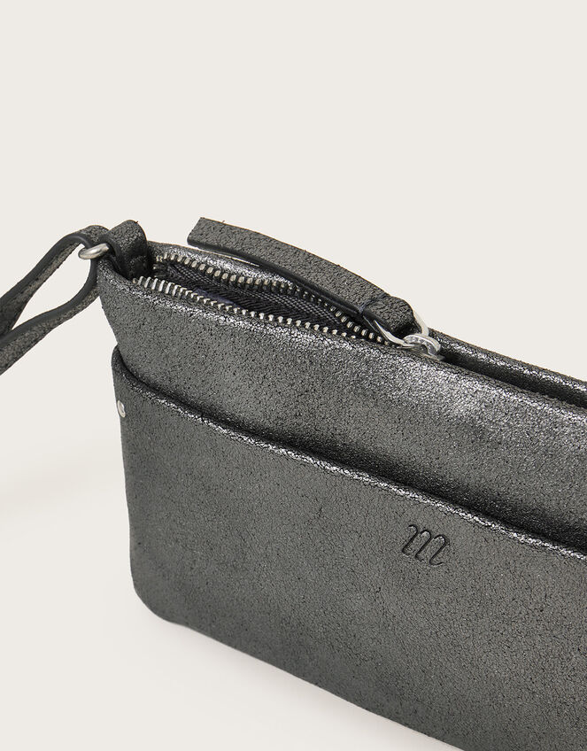Metallic Leather Mini Cross-Body Bag