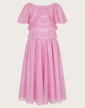 Ruffle Sequin Truth Dress, Purple (LILAC), large