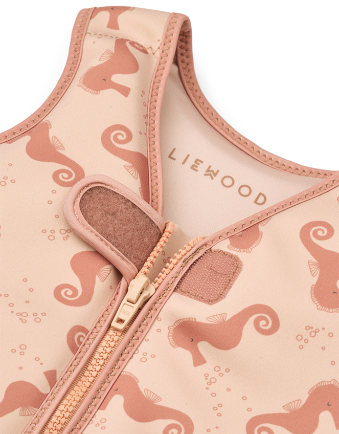 Liewood Dove Swim Vest, Orange (PEACH), large