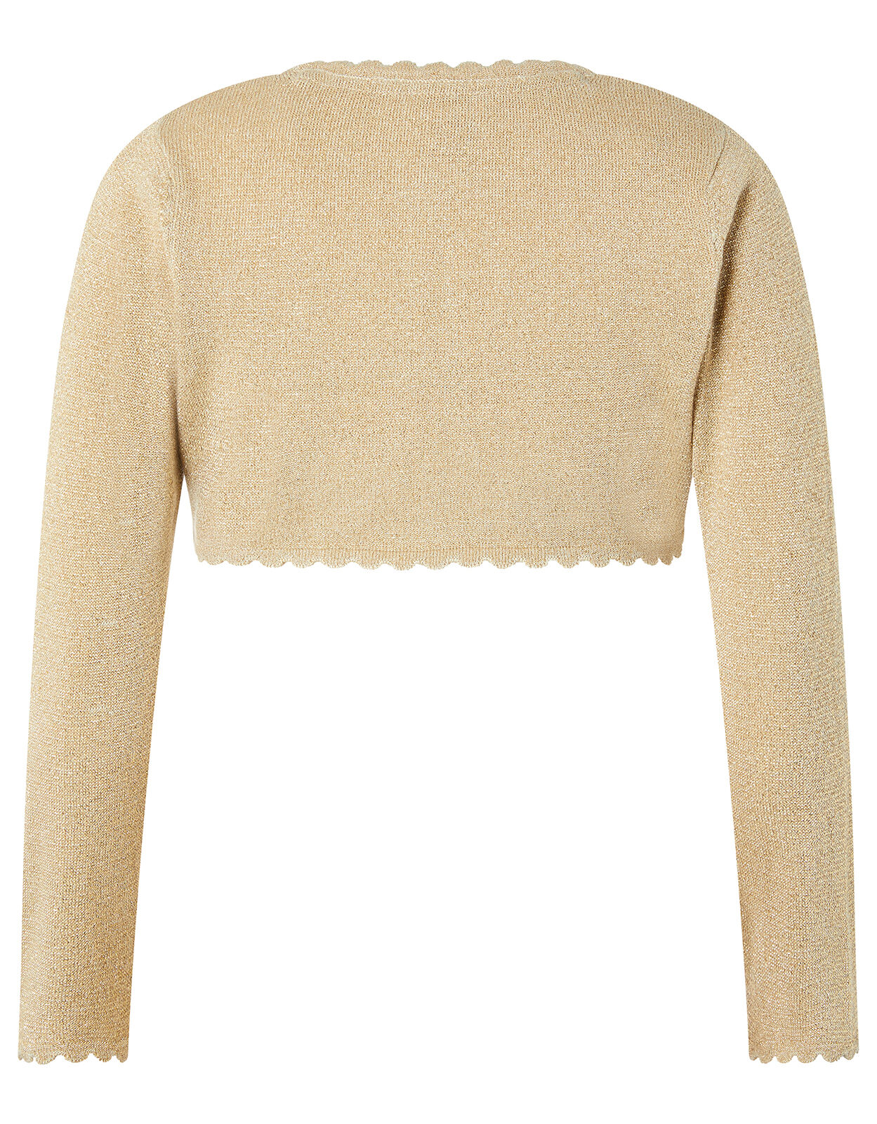 Niamh Sparkle Knitted Cardigan with Crystal Button Gold Girls Cardigans Monsoon UK