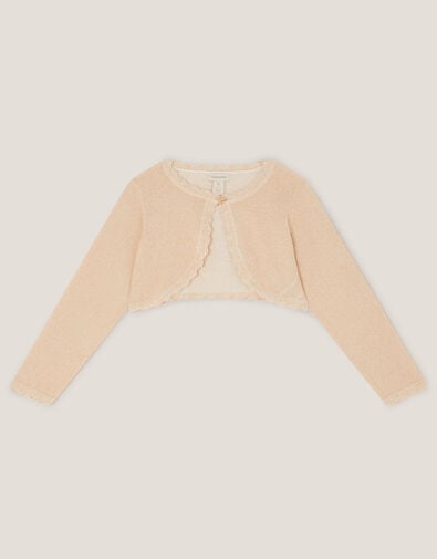 Maeve Bow Button Cardigan, Gold (GOLD), large