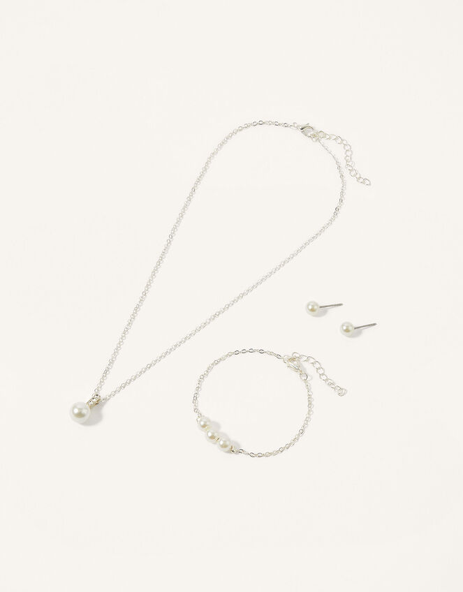 Bridesmaid Pearl Jewellery Set, , large