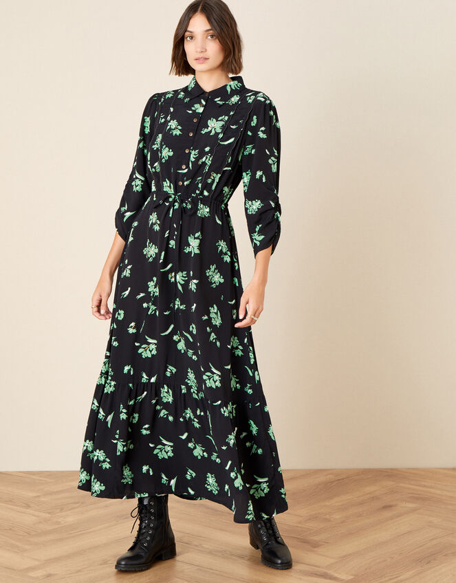 Embellished Floral Midi Dress Black | Black Midi Dresses | Monsoon UK.