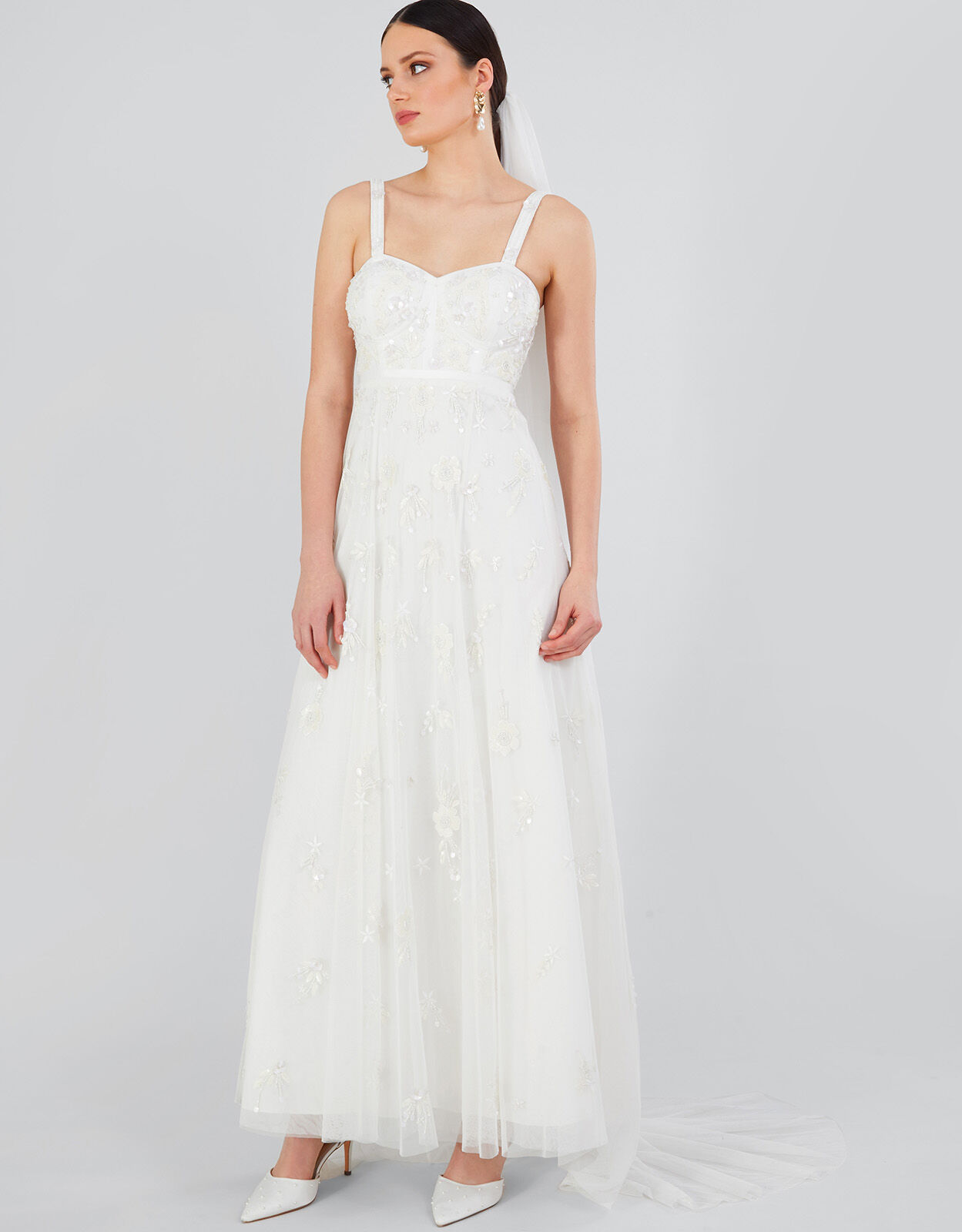 Monsoon nevena wedding dress top