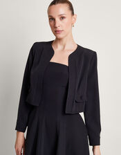 Briar Cropped Jacket, Black (BLACK), large