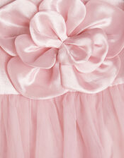 Annabelle Flower Bodice Tulle Dress, Pink (PINK), large