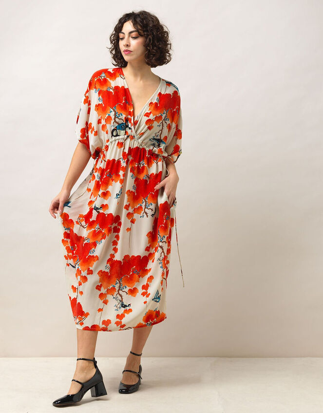 One Hundred Stars Acer Print Kaftan Dress, , large