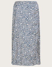 Anias Animal Crinkle Midi Skirt with Recycled Polyester, Teal (TEAL), large