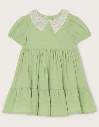Baby Collar Dress, Green (GREEN), large