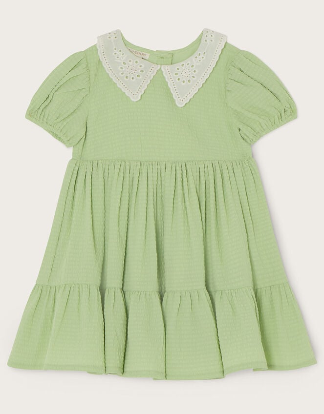 Baby Collar Dress, Green (GREEN), large
