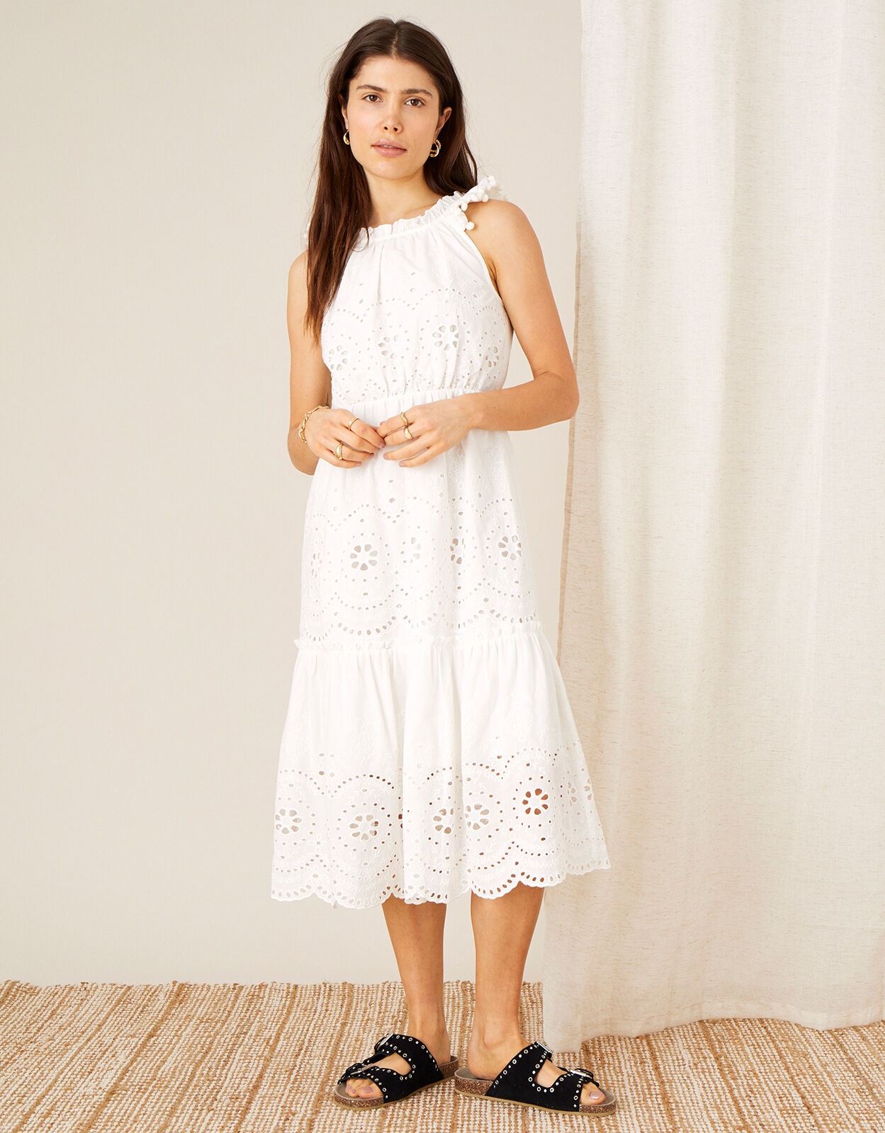 White cotton dresses uk 2025