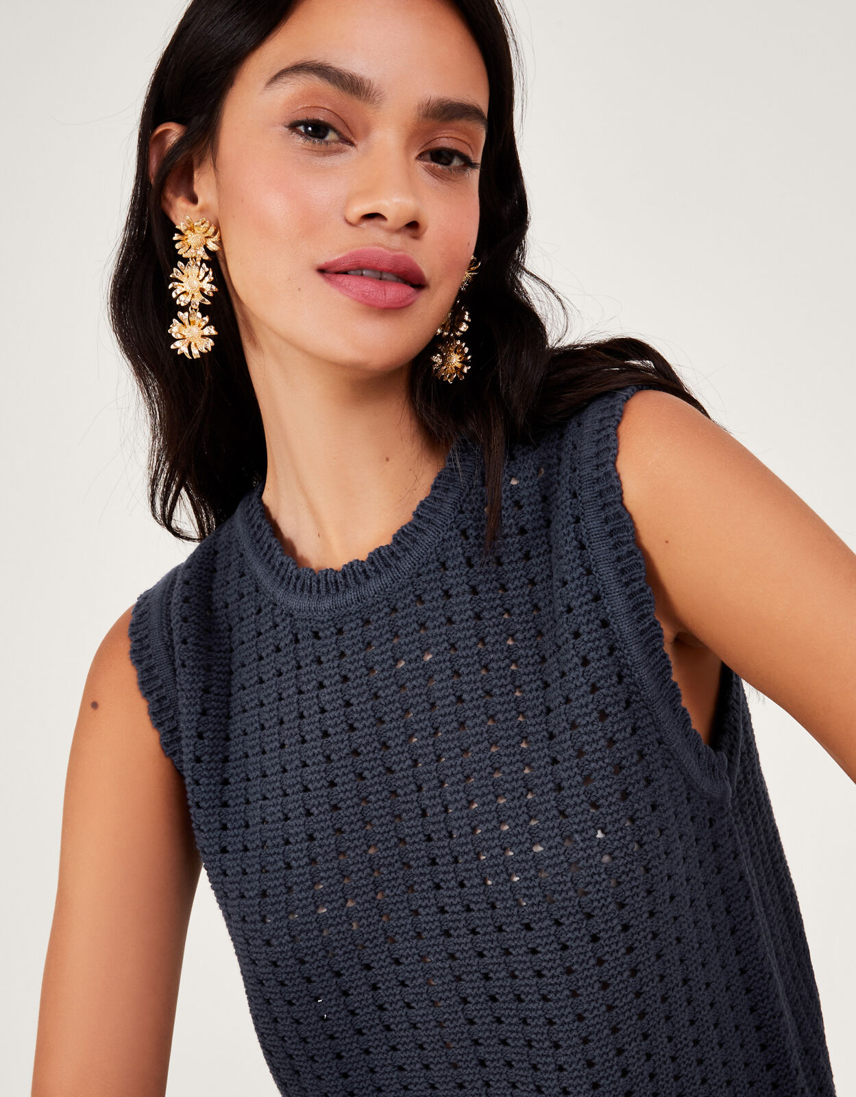 Knit hotsell sleeveless top